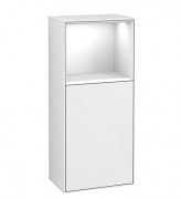 Шкафчик для ванной Villeroy & Boch Finion 41,8х93,6х27 см петли справа с подсветкой МДФ глянцевый белый лак F530GFGF