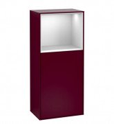 Шафка для ванної Villeroy & Boch Finion 41,8х93,6х27 см петлі праворуч з підсвічуванням МДФ півонія матовий лак/білий матовий лак F530MTHB