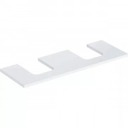 Столешница Geberit One 135x3x47 см с двойным вырезом ДСП белый глянцевый 505.276.00.1