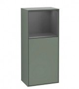 Шафка для ванної Villeroy & Boch Finion 41,8х93,6х27 см петлі праворуч з підсвічуванням МДФ оливковий матовий лак/антрацит матовий лак F530GKGM