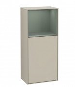 Шафка для ванної Villeroy & Boch Finion 41,8х93,6х27 см петлі праворуч з підсвічуванням МДФ пісок матовий лак/оливковий матовий лак F530GMHH