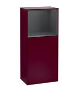 Шафка для ванної Villeroy & Boch Finion 41,8х93,6х27 см петлі праворуч з підсвічуванням МДФ півонія матовий лак/темно-синій матовий лак F530HGHB