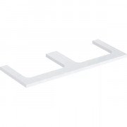 Столешница Geberit One 120x3x47 см с двойным вырезом ДСП белый матовый 505.345.00.2