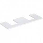 Столешница Geberit One 135x3x47 см с двойным вырезом ДСП белый глянцевый 505.276.00.1