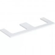 Столешница Geberit One 135x3x47 см с двойным вырезом ДСП белый глянцевый 505.286.00.1