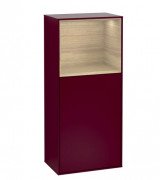 Шафка для ванної Villeroy & Boch Finion 41,8х93,6х27 см петлі праворуч з підсвічуванням МДФ півонія матовий лак/шпон дуба F530PCHB