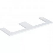 Стільниця Geberit One 135x3x47 см із подвійним вирізом ДСП білий матовий 505.286.00.2