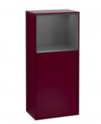 Шафка для ванної Villeroy & Boch Finion 41,8х93,6х27 см петлі праворуч з підсвічуванням МДФ півонія матовий лак/антрацит матовий лак G530GKHB