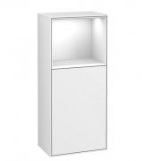 Шафка для ванної Villeroy & Boch Finion 41,8х93,6х27 см петлі праворуч з підсвічуванням МДФ глянсовий білий лак G530GFGF