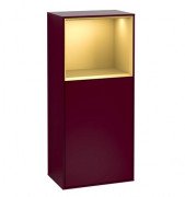 Шафка для ванної Villeroy & Boch Finion 41,8х93,6х27 см петлі праворуч з підсвічуванням МДФ півонія матовий лак/золотий матовий лак G530HFHB