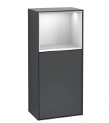 Шафка для ванної Villeroy & Boch Finion 41,8х93,6х27 см петлі праворуч з підсвічуванням МДФ темно-синій матовий лак/білий матовий лак G530MTHG