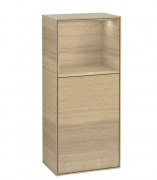 Шафка для ванної Villeroy & Boch Finion 41,8х93,6х27 см петлі праворуч з підсвічуванням ДСП шпон дуба G530PCPC