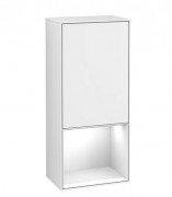 Шафка для ванної Villeroy & Boch Finion 41,8х93,6х27 см петлі зліва з підсвічуванням МДФ глянсовий білий лак F540GFGF