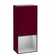 Шафка для ванної Villeroy & Boch Finion 41,8х93,6х27 см петлі зліва з підсвічуванням МДФ півонія матовий лак/світло-сірий матовий лак F540GJHB