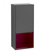 Шафка для ванної Villeroy & Boch Finion 41,8х93,6х27 см петлі зліва з підсвічуванням МДФ антрацит матовий лак/півон матовий лак F540HBGK