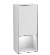 Шафка для ванної Villeroy & Boch Finion 41,8х93,6х27 см петлі зліва з підсвічуванням МДФ білий матовий лак F540MTMT