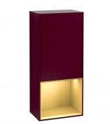 Шафка для ванної Villeroy & Boch Finion 41,8х93,6х27 см петлі зліва з підсвічуванням МДФ півонія матовий лак/золотий матовий лак F540HFHB