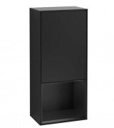 Шафка для ванної Villeroy & Boch Finion 41,8х93,6х27 см петлі зліва з підсвічуванням МДФ чорний матовий лак F540PDPD