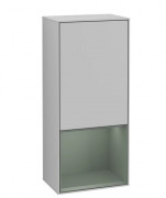 Шкафчик для ванной Villeroy & Boch Finion 41,8х93,6х27 см петли слева с подсветкой МДФ светло-серый матовый лак/оливковый матовый лак F540GMGJ