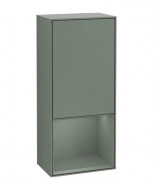 Шафка для ванної Villeroy & Boch Finion 41,8х93,6х27 см петлі зліва з підсвічуванням МДФ оливковий матовий лак F540GMGM