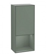 Шафка для ванної Villeroy & Boch Finion 41,8х93,6х27 см петлі зліва з підсвічуванням МДФ оливковий матовий лак F540GMGM