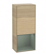 Шафка для ванної Villeroy & Boch Finion 41,8х93,6х27 см петлі зліва з підсвічуванням ДСП шпон дуба/оливковий матовий лак F540GMPC