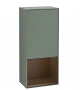 Шафка для ванної Villeroy & Boch Finion 41,8х93,6х27 см петлі зліва з підсвічуванням МДФ оливковий матовий лак/шпон волоського горіха F540GNGM