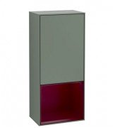 Шафка для ванної Villeroy & Boch Finion 41,8х93,6х27 см петлі зліва з підсвічуванням МДФ оливковий матовий лак/півон матовий лак F540HBGM