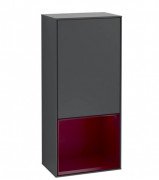 Шафка для ванної Villeroy & Boch Finion 41,8х93,6х27 см петлі зліва з підсвічуванням МДФ темно-синій матовий лак/півон матовий лак F540HBHG