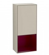 Шафка для ванної Villeroy & Boch Finion 41,8х93,6х27 см петлі зліва з підсвічуванням МДФ пісок матовий лак/півон матовий лак F540HBHH