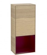 Шафка для ванної Villeroy & Boch Finion 41,8х93,6х27 см петлі зліва з підсвічуванням ДСП шпон дуба/півон матовий лак F540HBPC