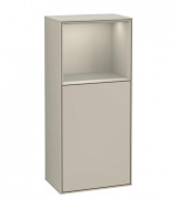 Шафка для ванної Villeroy & Boch Finion 41,8х93,6х27 см петлі зліва з підсвічуванням МДФ пісок матовий лак F520HHHH