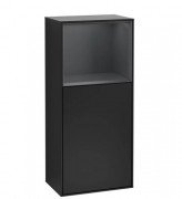 Шафка для ванної Villeroy & Boch Finion 41,8х93,6х27 см петлі зліва з підсвічуванням МДФ чорний матовий лак/темно-синій матовий лак F520HGPD