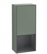 Шафка для ванної Villeroy & Boch Finion 41,8 х93, 6х27 см петлі зліва з підсвічуванням МДФ оливковий матовий лак/темно-синій матовий лак F540HGGM