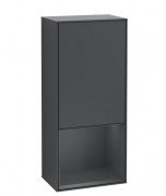 Шафка для ванної Villeroy & Boch Finion 41,8х93,6х27 см петлі зліва з підсвічуванням МДФ темно-синій матовий лак F540HGHG