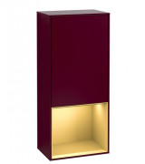 Шафка для ванної Villeroy & Boch Finion 41,8х93,6х27 см петлі зліва з підсвічуванням МДФ півонія матовий лак/золотий матовий лак G540HFHB