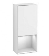 Шафка для ванної Villeroy & Boch Finion 41,8х93,6х27 см петлі зліва з підсвічуванням МДФ глянсовий білий лак/білий матовий лак G540MTGF