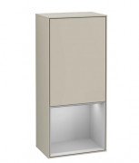 Шафка для ванної Villeroy & Boch Finion 41,8х93,6х27 см петлі зліва з підсвічуванням МДФ пісок матовий лак/світло-сірий матовий лак G540GJHH