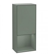 Шафка для ванної Villeroy & Boch Finion 41,8х93,6х27 см петлі зліва з підсвічуванням МДФ оливковий матовий лак G540GMGM