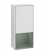 Шафка для ванної Villeroy & Boch Finion 41,8х93,6х27 см петлі зліва з підсвічуванням МДФ білий матовий лак/оливковий матовий лак G540GMMT