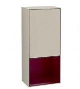 Шкафчик для ванной Villeroy & Boch Finion 41,8х93,6х27 см петли слева с подсветкой МДФ песок матовый лак/пион матовый лак G540HBHH