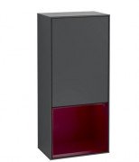 Шкафчик для ванной Villeroy & Boch Finion 41,8х93,6х27 см петли слева с подсветкой МДФ темно-синий матовый лак/пион матовый лак G540HBHG