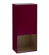 Шафка для ванної Villeroy & Boch Finion 41,8х93,6х27 см петлі праворуч з підсвічуванням МДФ півонія матовий лак/шпон волоського горіха F550GNHB