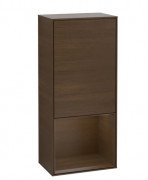 Шкафчик для ванной Villeroy & Boch Finion 41,8х93,6х27 см петли справа с подсветкой ДСП шпон грецкого ореха F550GNGN