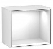 Стеллаж для ванной Villeroy & Boch Finion 41,8х35,6х27 см с подсветкой МДФ глянцевый белый лак F580GFGF