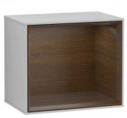 Стелаж для ванної Villeroy & Boch Finion 41,8х35,6х27 см з підсвічуванням МДФ світло-сірий матовий лак/шпон волоського горіха F580GNGJ