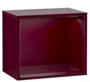 Стеллаж для ванной Villeroy & Boch Finion 41,8х35,6х27 см с подсветкой МДФ пион матовый лак F580HBHB