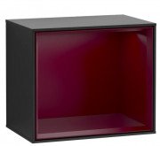 Стеллаж для ванной Villeroy & Boch Finion 41,8х35,6х27 см с подсветкой МДФ черный матовый лак/пион матовый лак F580HBPD