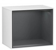 Стеллаж для ванной Villeroy & Boch Finion 41,8х35,6х27 см с подсветкой МДФ глянцевый белый лак/темно-синий матовый лак F580HGGF