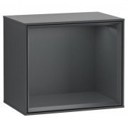 Стелаж для ванної Villeroy & Boch Finion 41,8 х35, 6х27 см з підсвічуванням МДФ темно-синій матовий лак F580HGHG